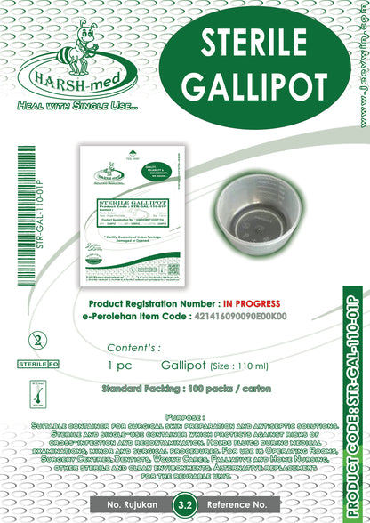 STERILE GALLIPOT - 110 ml