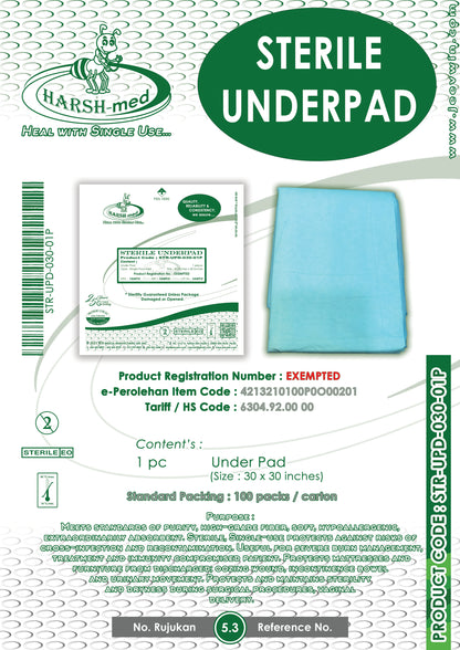 STERILE UNDERPAD - 30 x 30 inches